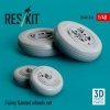 RESKIT RS48-0536 Fairey Gannet wheels set (3D Printed) 1/48